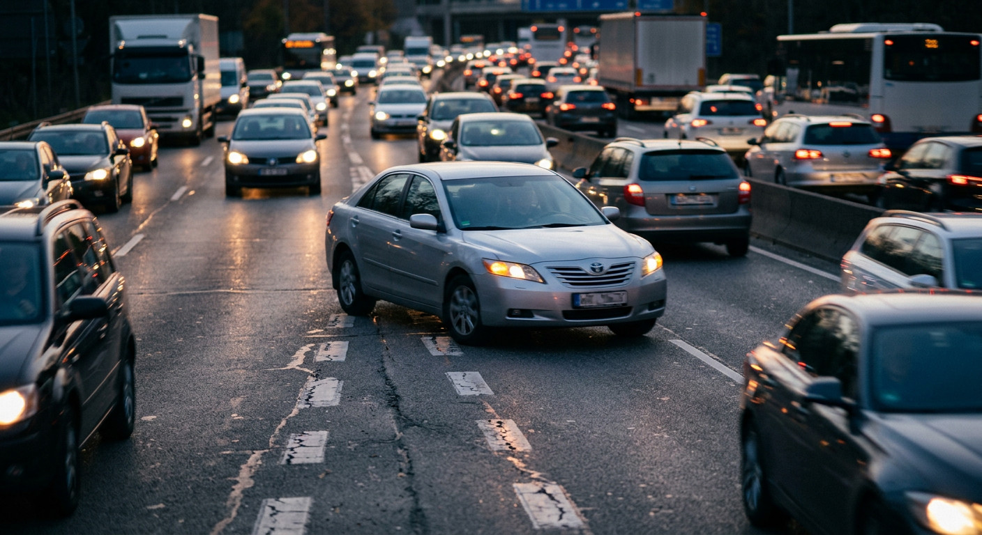 Blinker beim Spurwechsel: Warum das alleine Geld kosten kann