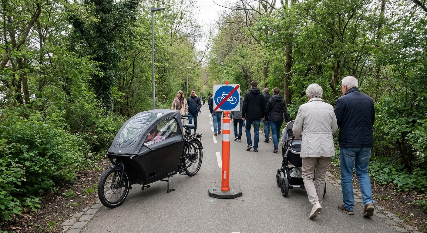 Debatte um Lastenräder: Fußgängerverband fordert Verbot auf schmalen Rad- und Gehwegen
