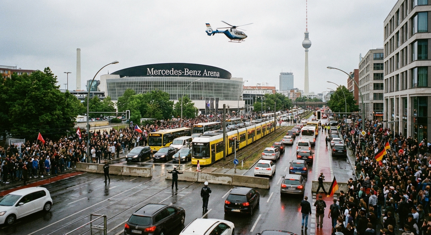 Demos und Apache 207-Konzert sorgen für Verkehrsbehinderungen in Berlin