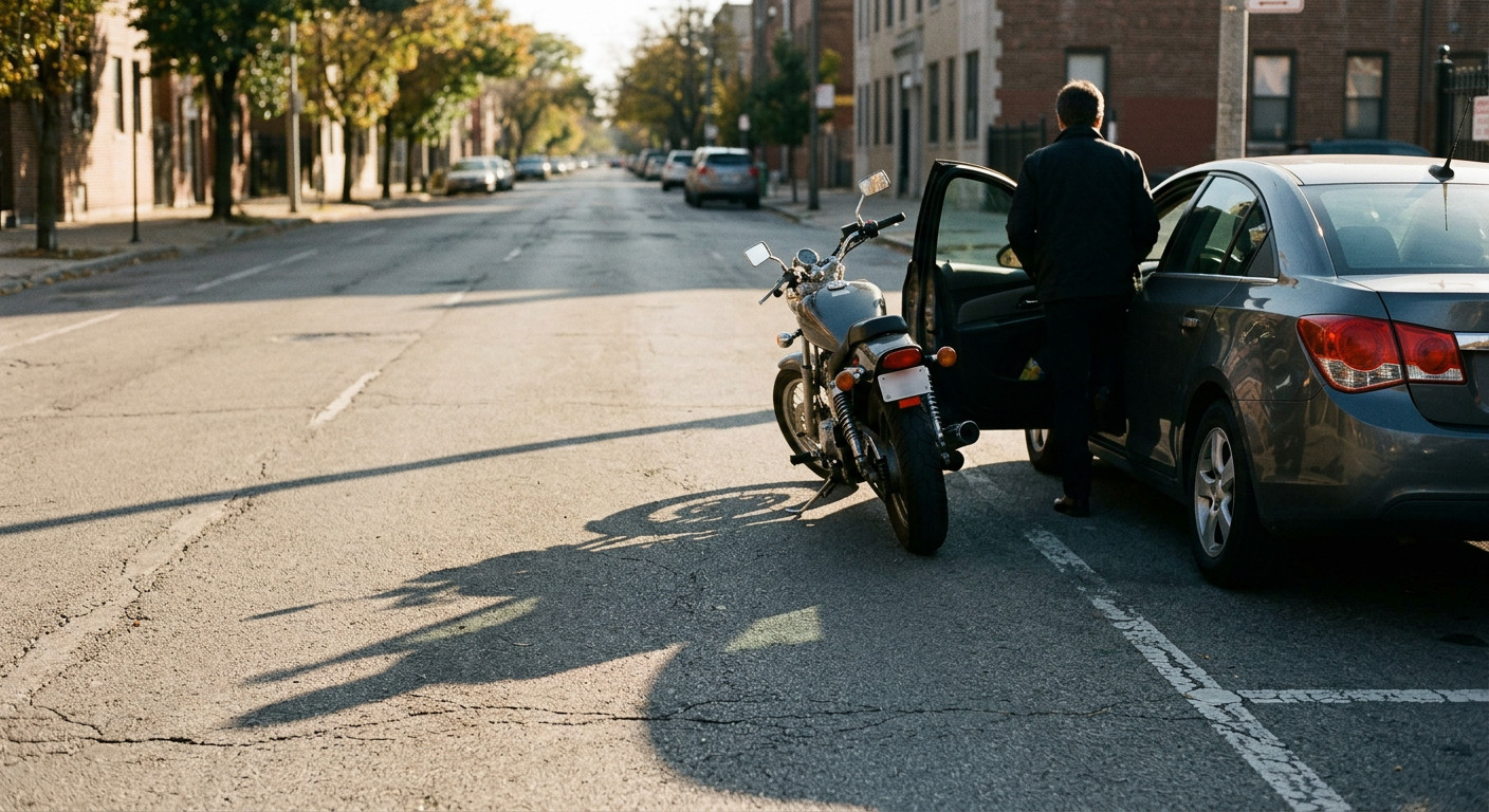 Dooring-Unfall mit Motorrad: Haftet immer nur der Türöffner?