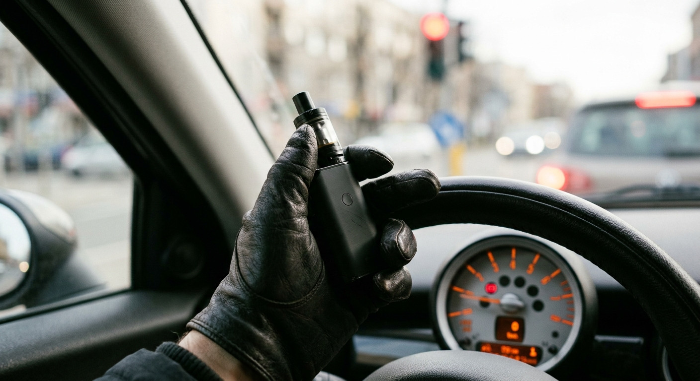 E-Zigaretten beim Autofahren: Wann ein Bußgeld droht