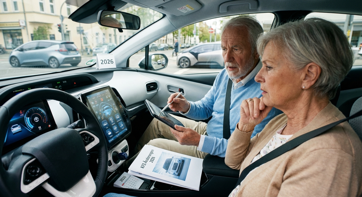 Kfz-Änderungen 2026: Wichtige Neuerungen, die Rentner jetzt kennen sollten