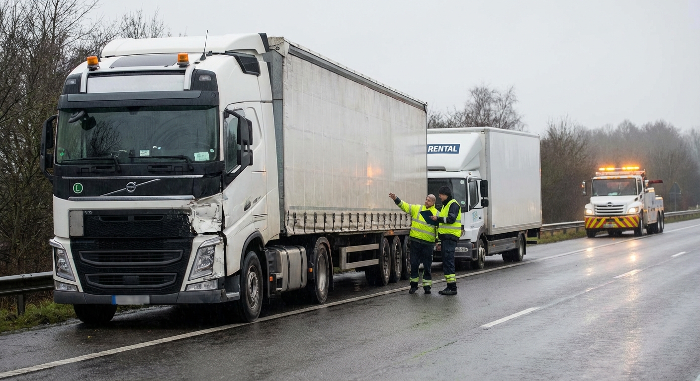 Unfall: Wann lässt sich ein Lkw‑Ersatzfahrzeug anmieten?