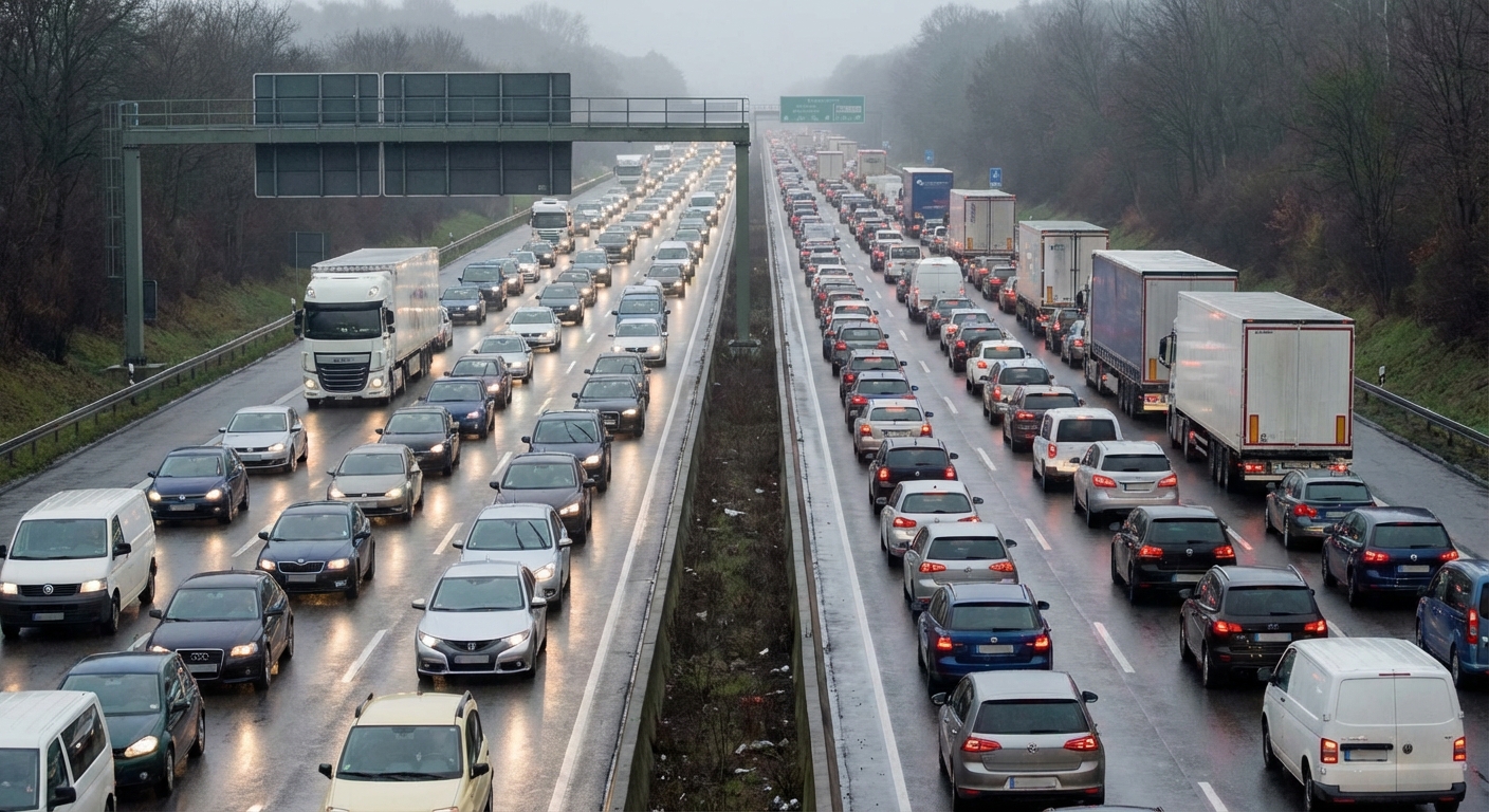Mehr als 250 Kilometer Stau in NRW – Wo Sie jetzt mehr Zeit einplanen müssen
