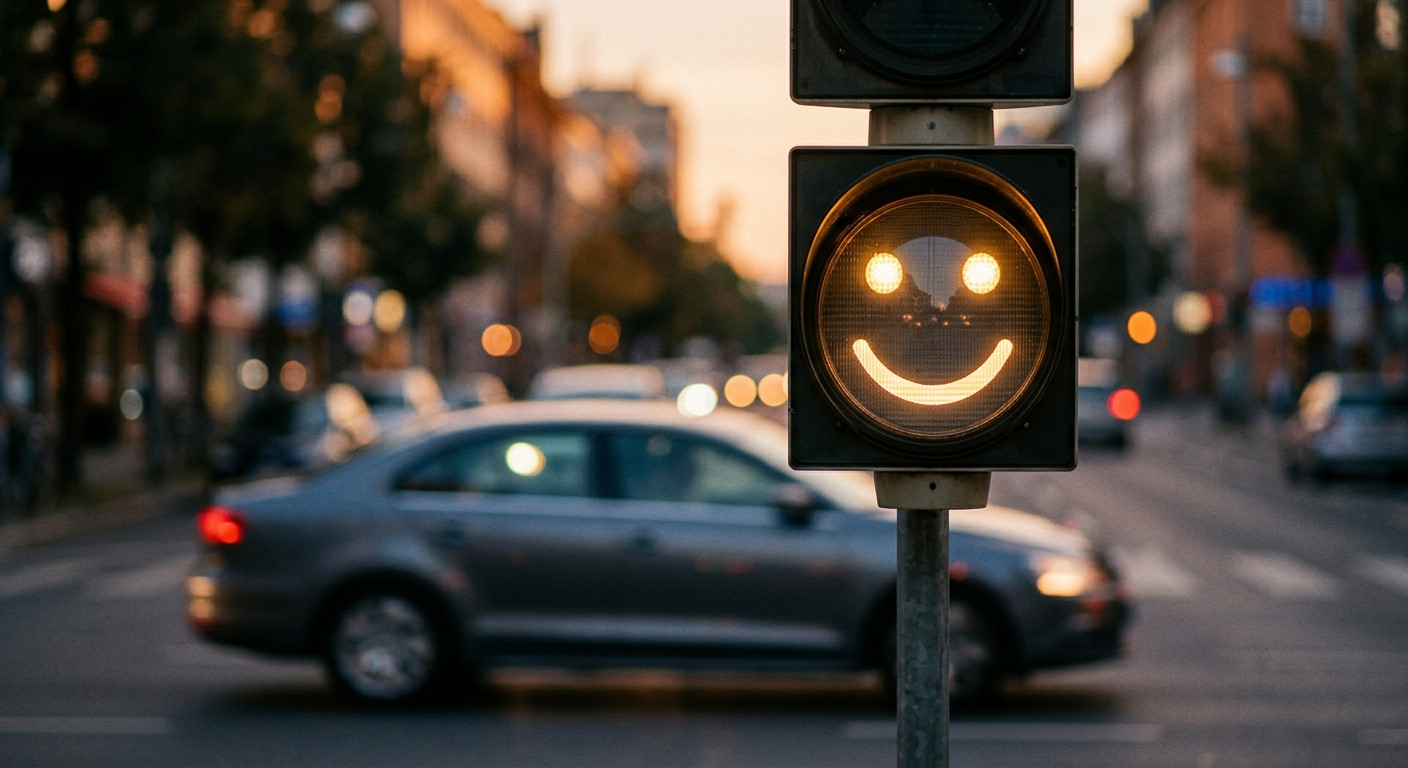 Smiley statt Bußgeld: Potsdam testet freundliche Geschwindigkeitsanzeigen
