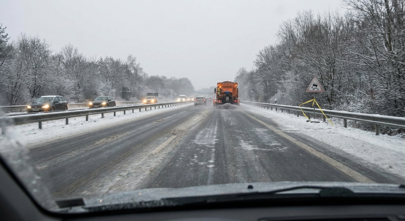 Schnee und gefrierender Regen: Achtung Rutschgefahr!