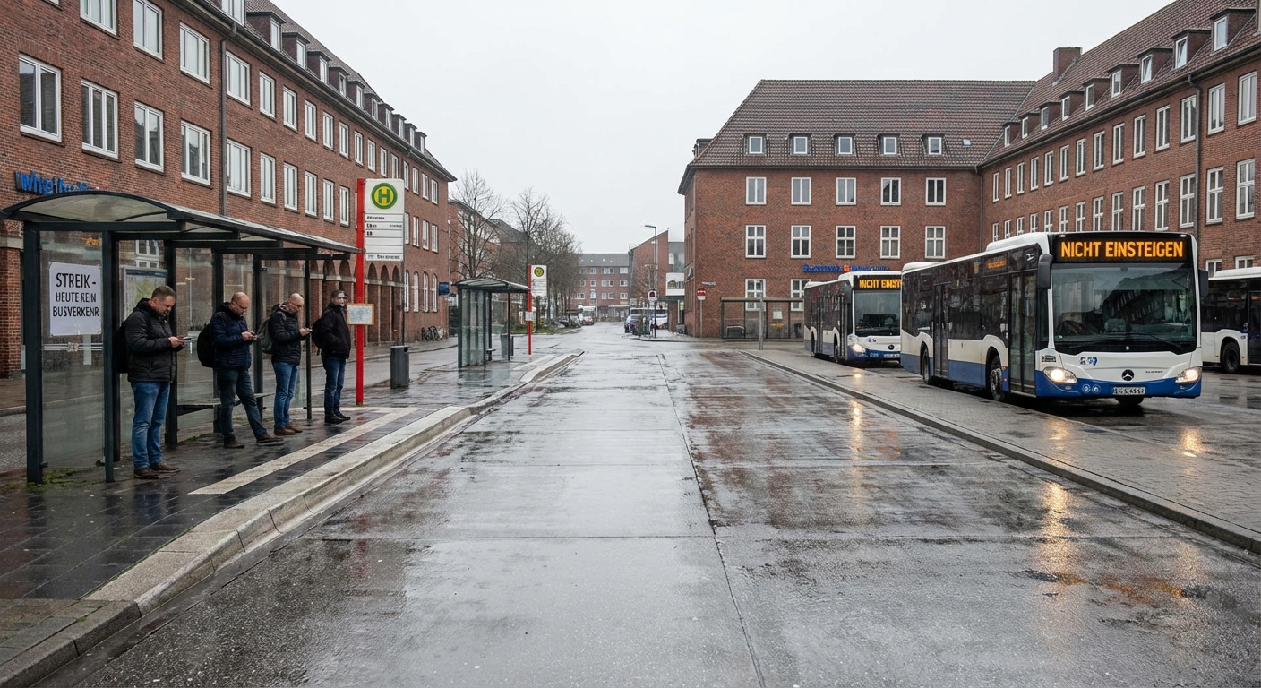 Warnstreik: Stadtbusse in Kiel, Lübeck, Neumünster und Flensburg bleiben am Montag aus