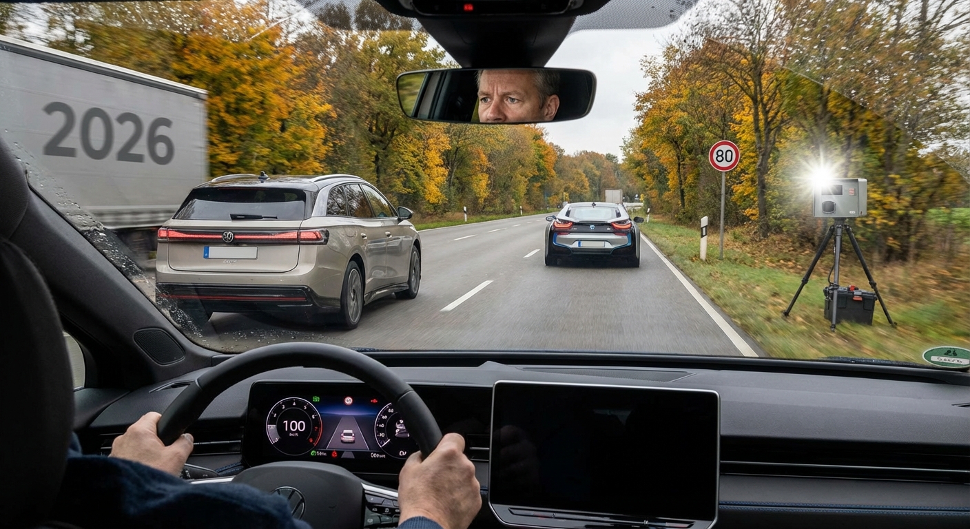 20 km/h zu schnell außerorts – Bußgeld, Konsequenzen und Ihre Rechtsmittel 2026