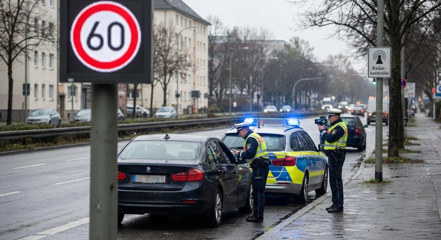60 km/h zu schnell innerorts: Bußgeld, Fahrverbot und Ihre Rechte im Überblick
