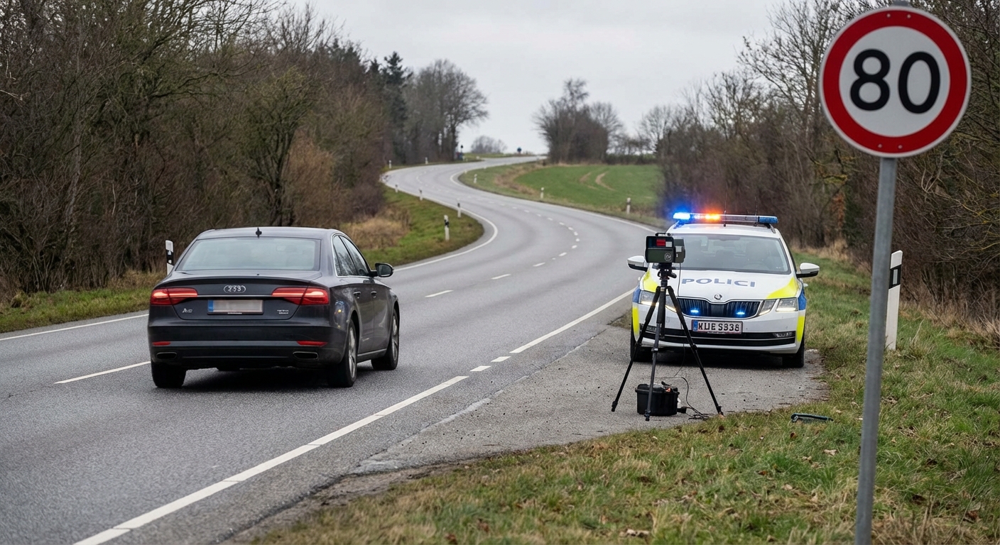 Außerorts zu schnell: Vollständiger Leitfaden zu Bußgeldern, Punkten und Ihren Rechten