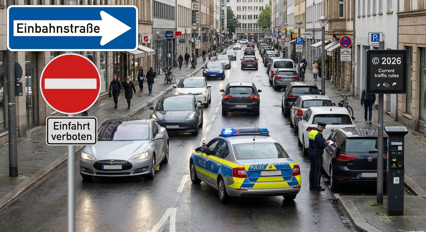Einbahnstraße im Verkehrsrecht: Alle Regeln, Bußgelder und Rechtsprechung 2026