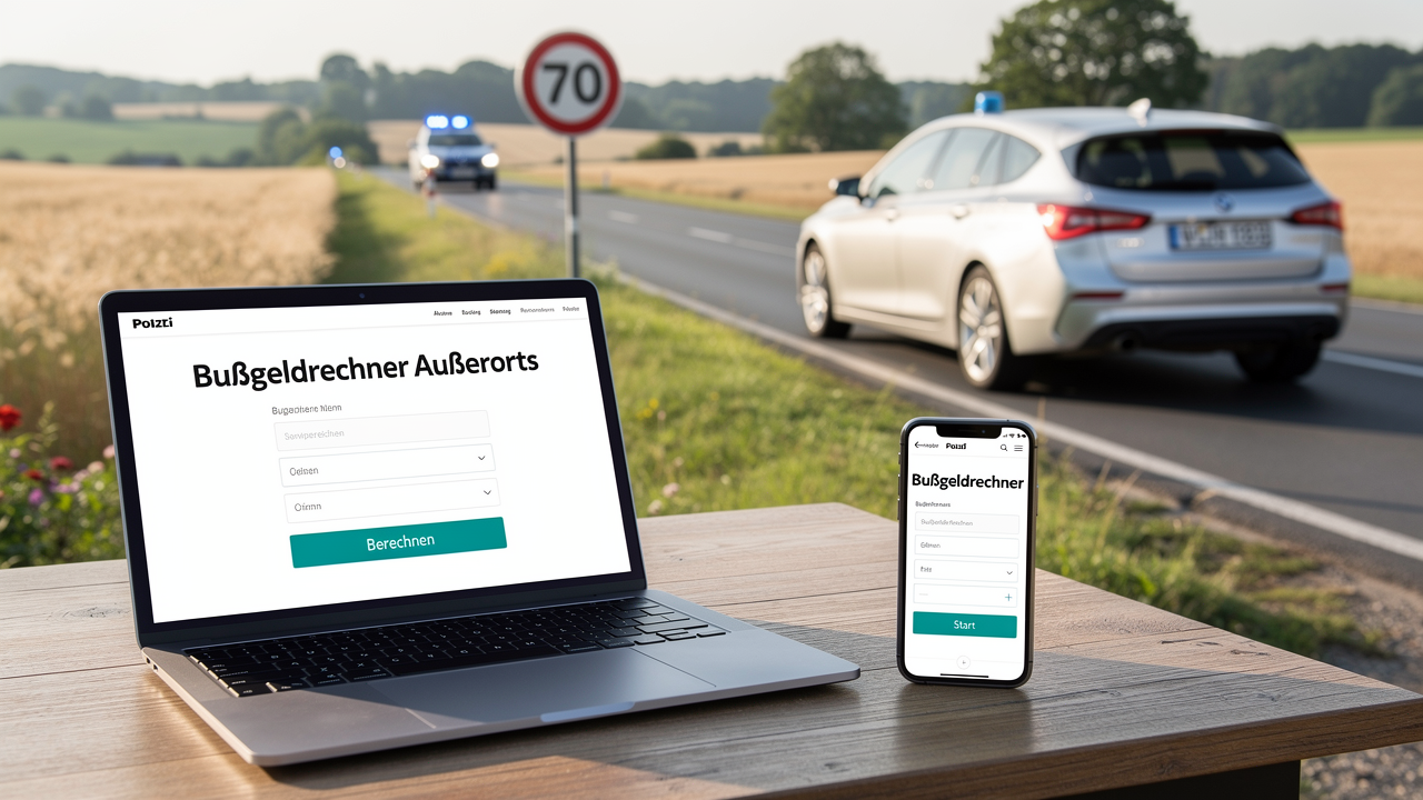 Bußgeldrechner Außerorts