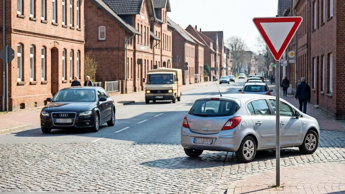 § 8 StVO Vorfahrt: rechts vor links, Vorfahrtstraße & Bußgeld