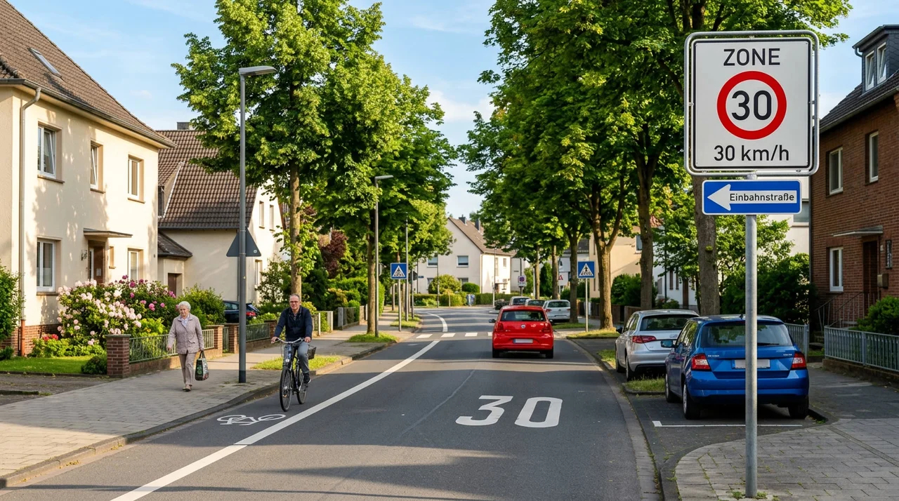 Zone 30 und mögliche Bußgelder